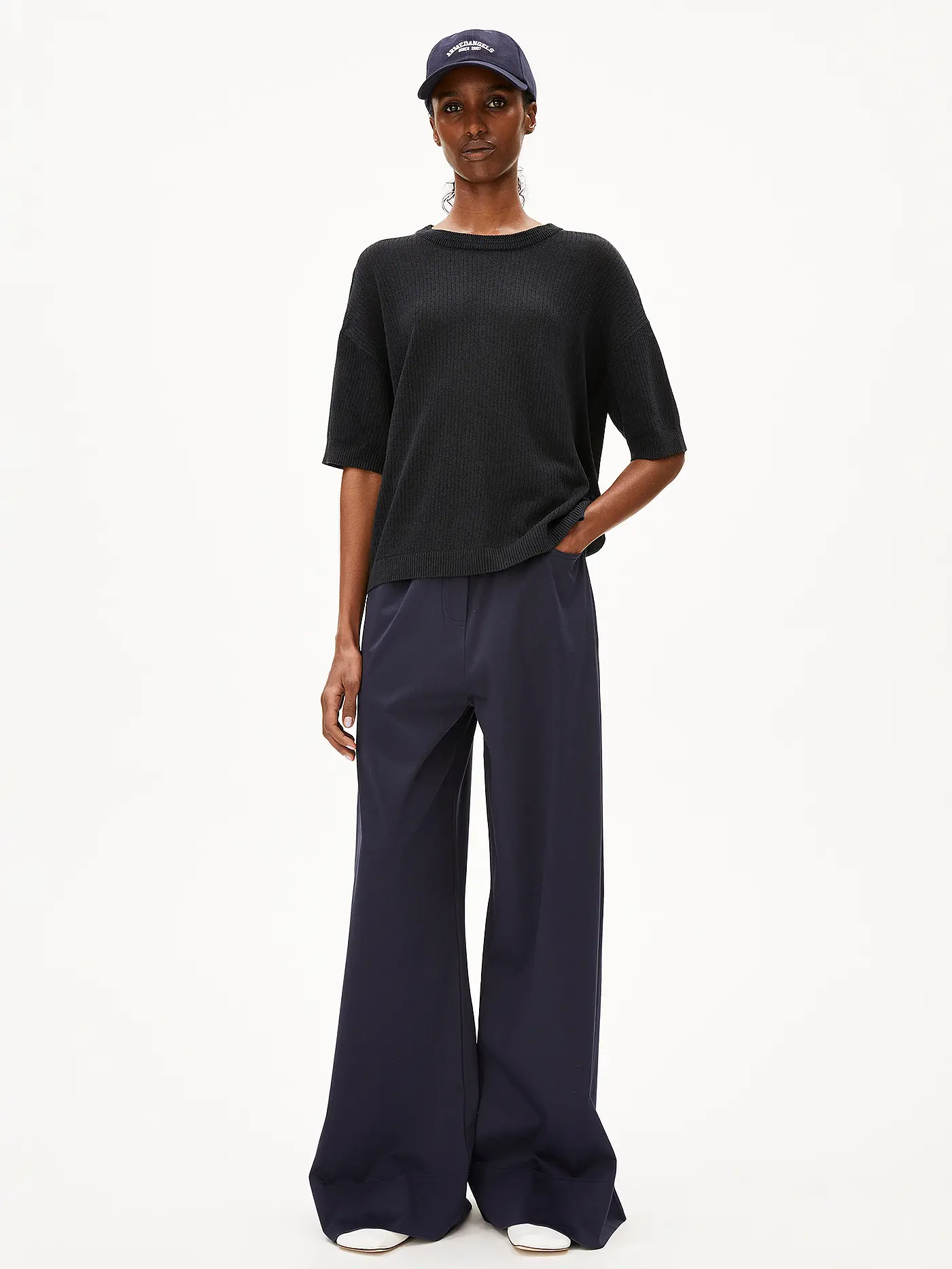 ARMEDANGELS | Pullover LIZAA LINO | schwarz